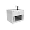 Castello Usa Amazon 24-inch White Vanity Set with White Top and Black Handles CB-MC-24W-BL-2056-WH - alternate 6